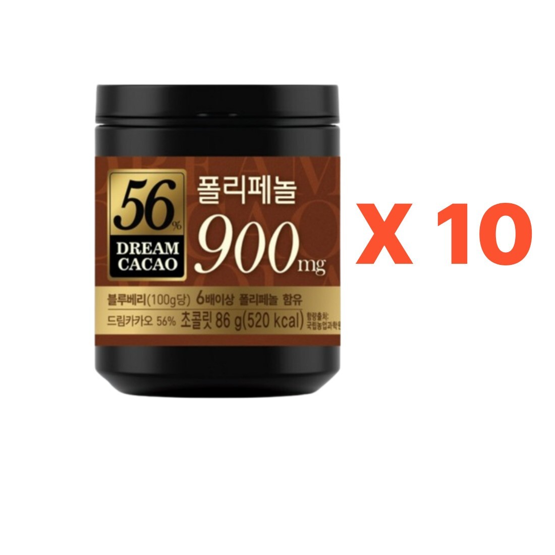 10+10+10 LOTTE Dream Cacao 56% 72% 82% Chocolate Ball High in Polyphenols 86g