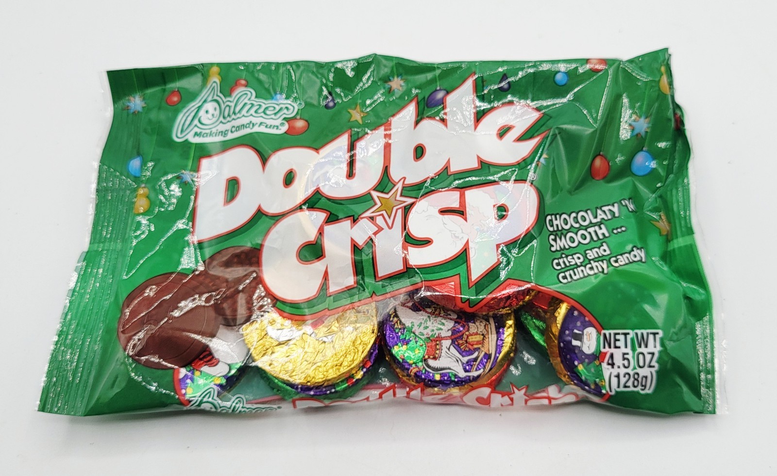 4 Bags Double Crisp Chocolate Christmas Candy 4.5oz Ea Chocolaty&Smooth Exp 6/27
