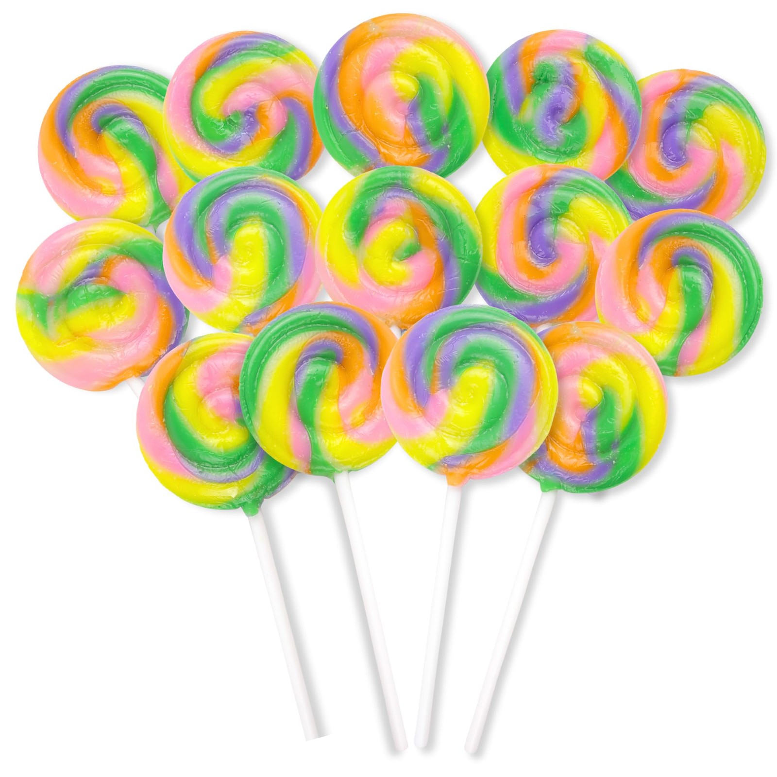Mini Sour Swirl Lollipops, Individually Wrapped Candy, Party Favors, Bulk Pac…