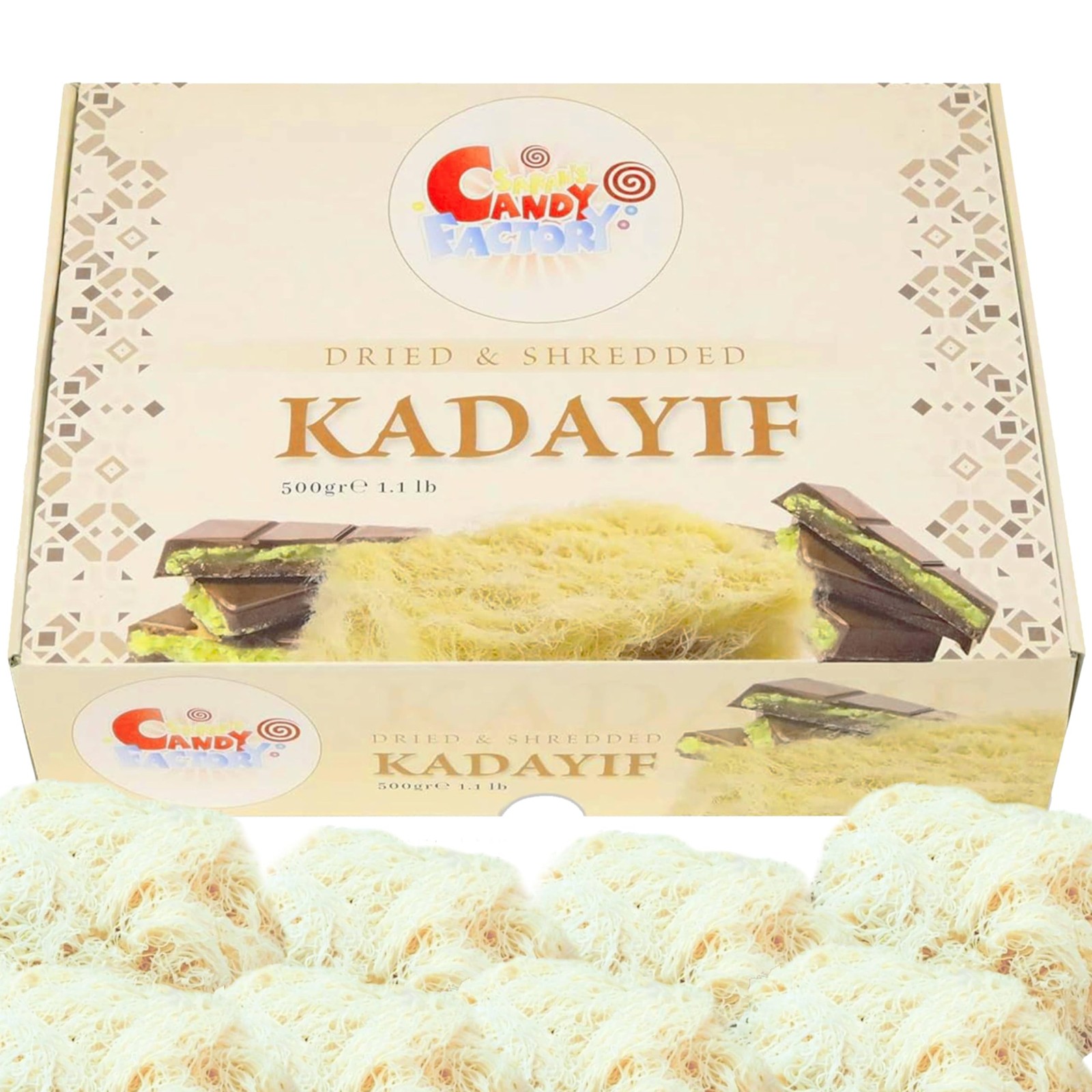 Premium Dried & Shredded Kadayif 500gr (17.6 oz) for Dubai Chocolate Fillo Do…