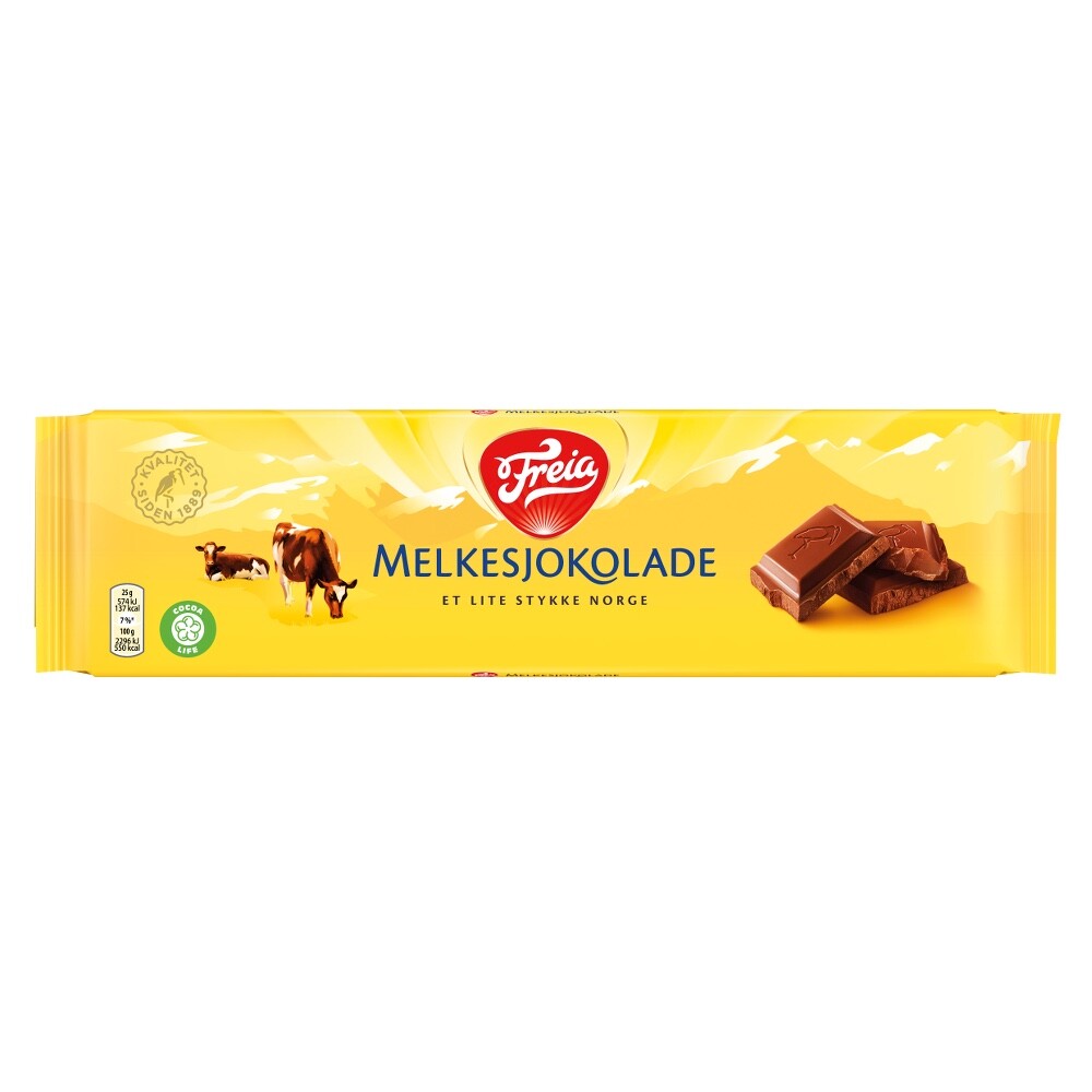 Freia Original Melkesjokolade 200g – Norwegian Chocolate with milk chocolate.