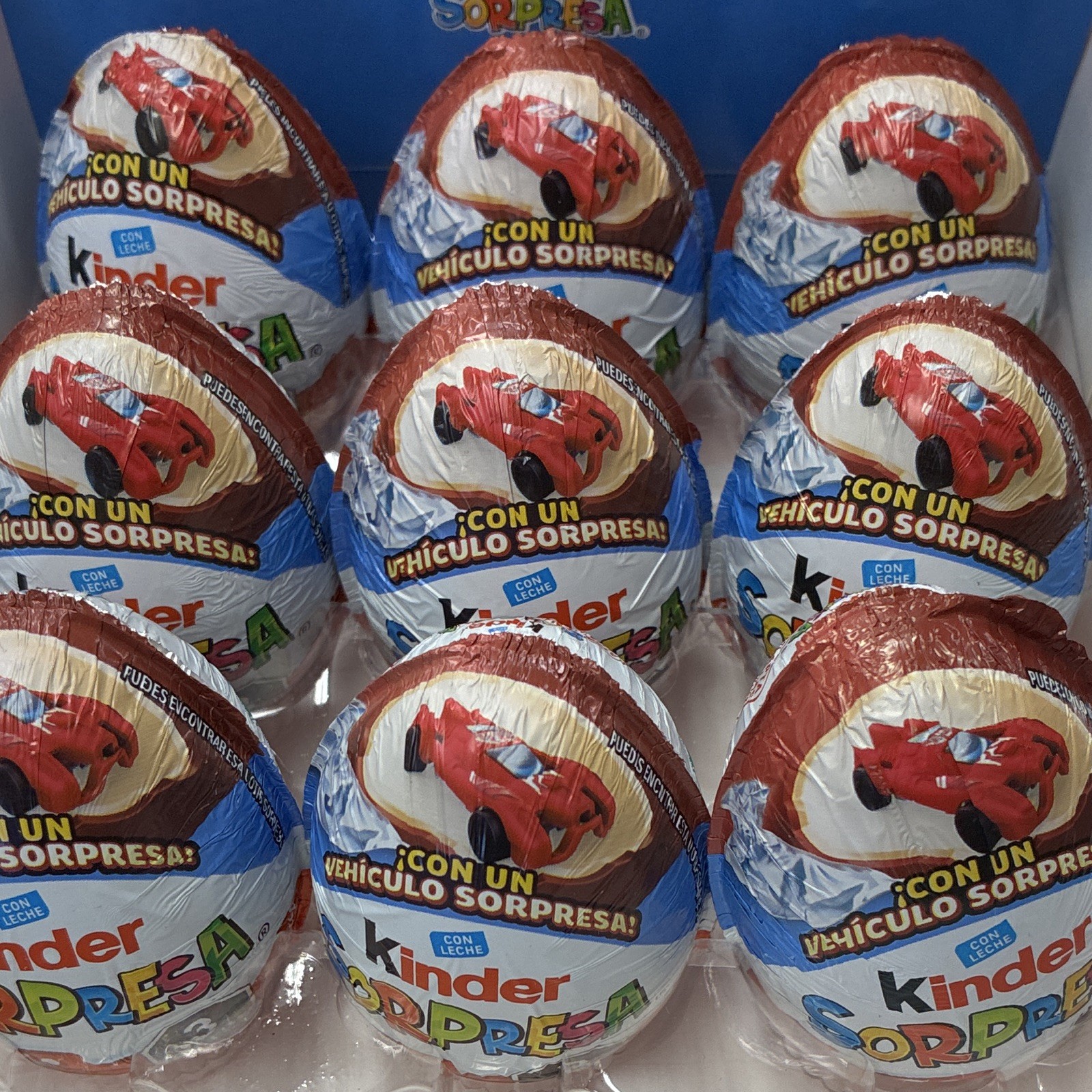 Kinder Sorpresa Milk Chocolate Surprise Toy Eggs, Milk Flavor, 12 Pack