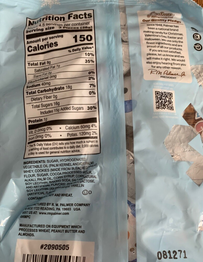 Palmer Cookies And Cream Snowmen