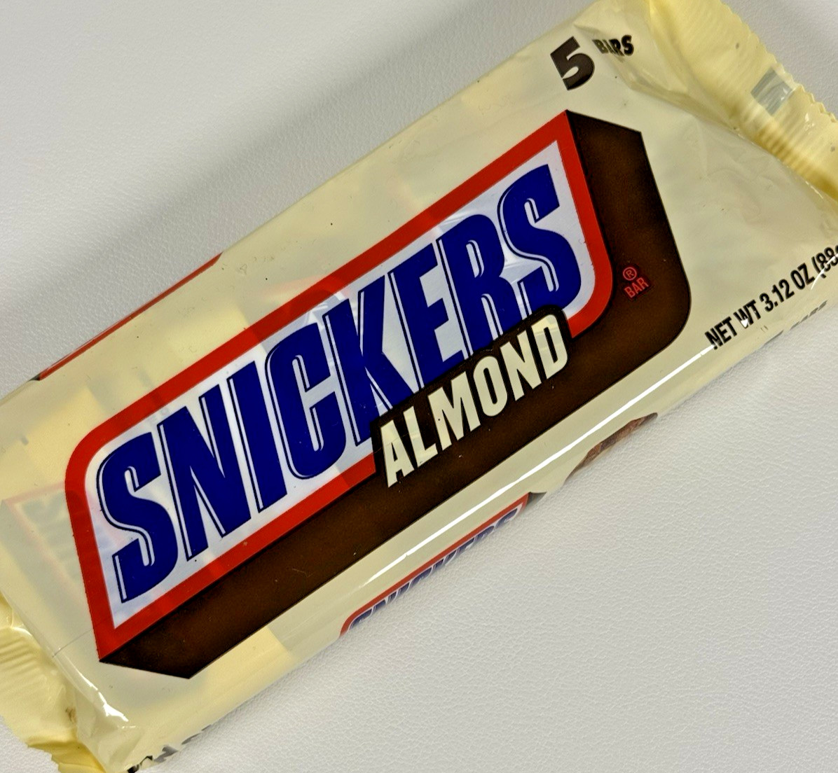 Snickers Almond Chocolate Candy Fun Size Bars 5 Pack