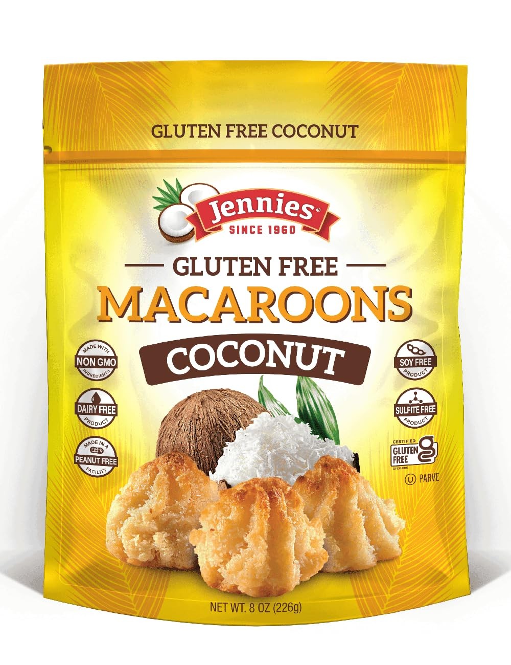 Organic Coconut Macaroons 8oz 2 Pack | Dairy-Free, Gluten-Free Treats