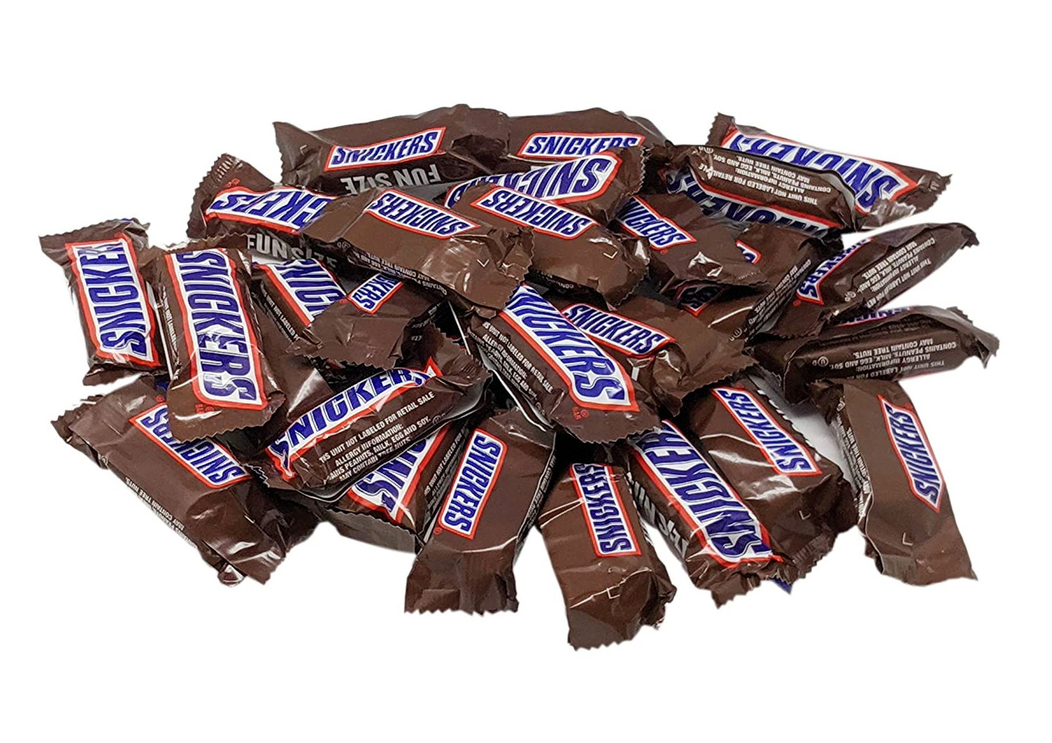 5 POUNDS SNICKERS Milk Chocolate caramel, Fun Size BULK VALUE BAG PRICE-PICK NOW