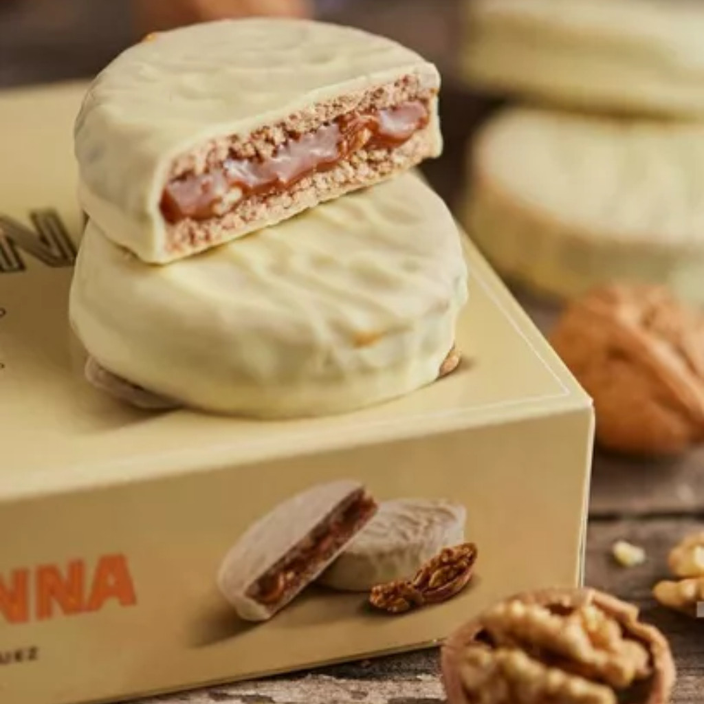 Havanna Walnut Alfajores with White Chocolate (box of 12)
