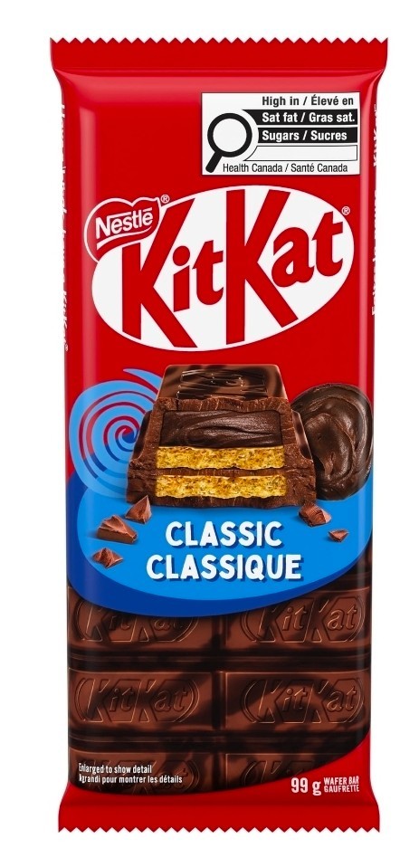 5 Kit Kat Classic Chocolate Candy Bar Nestle Canadian 99 g each