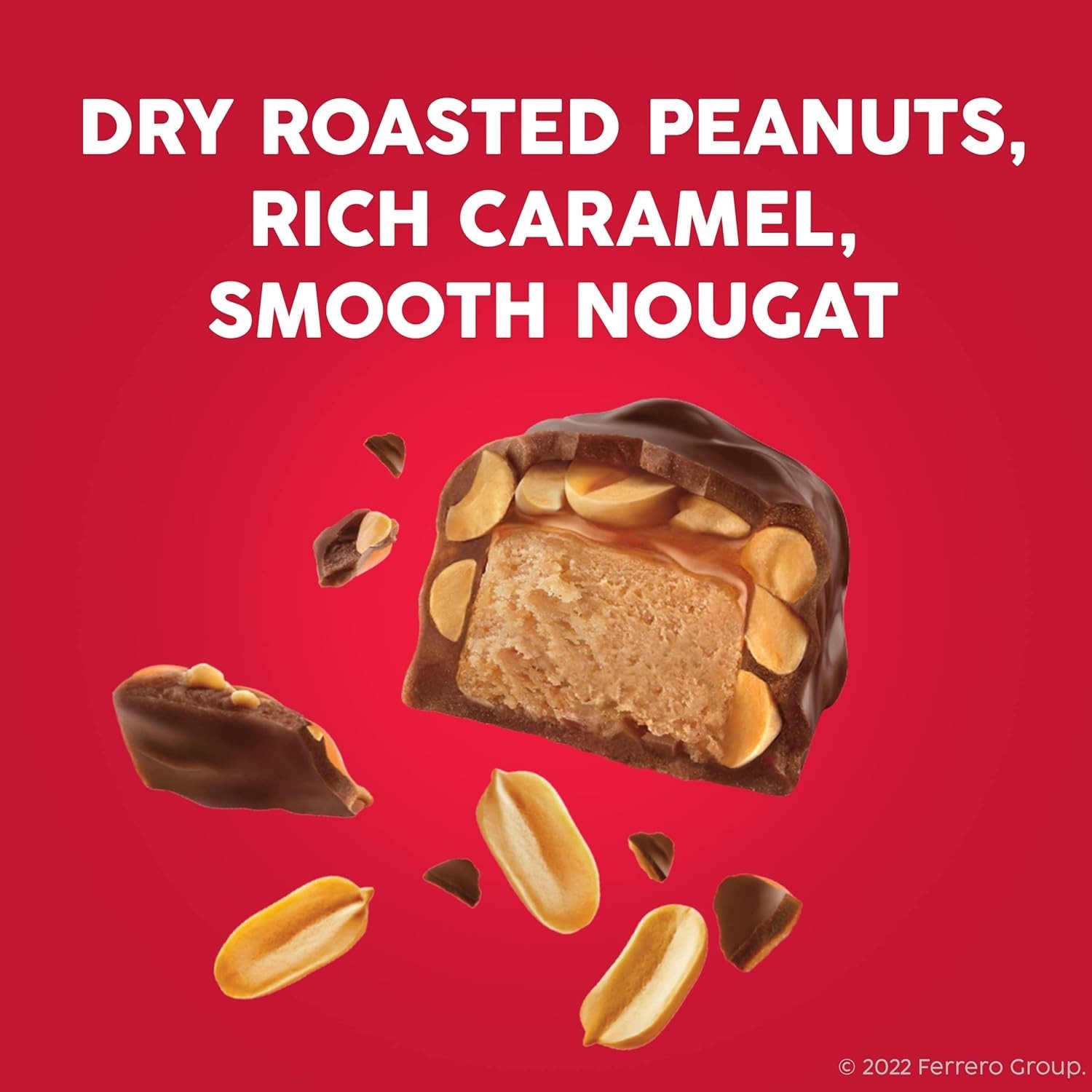 Chocolatey, Peanut, Caramel, Nougat, Full Size Individually Wrapped (Pack 0f 3)