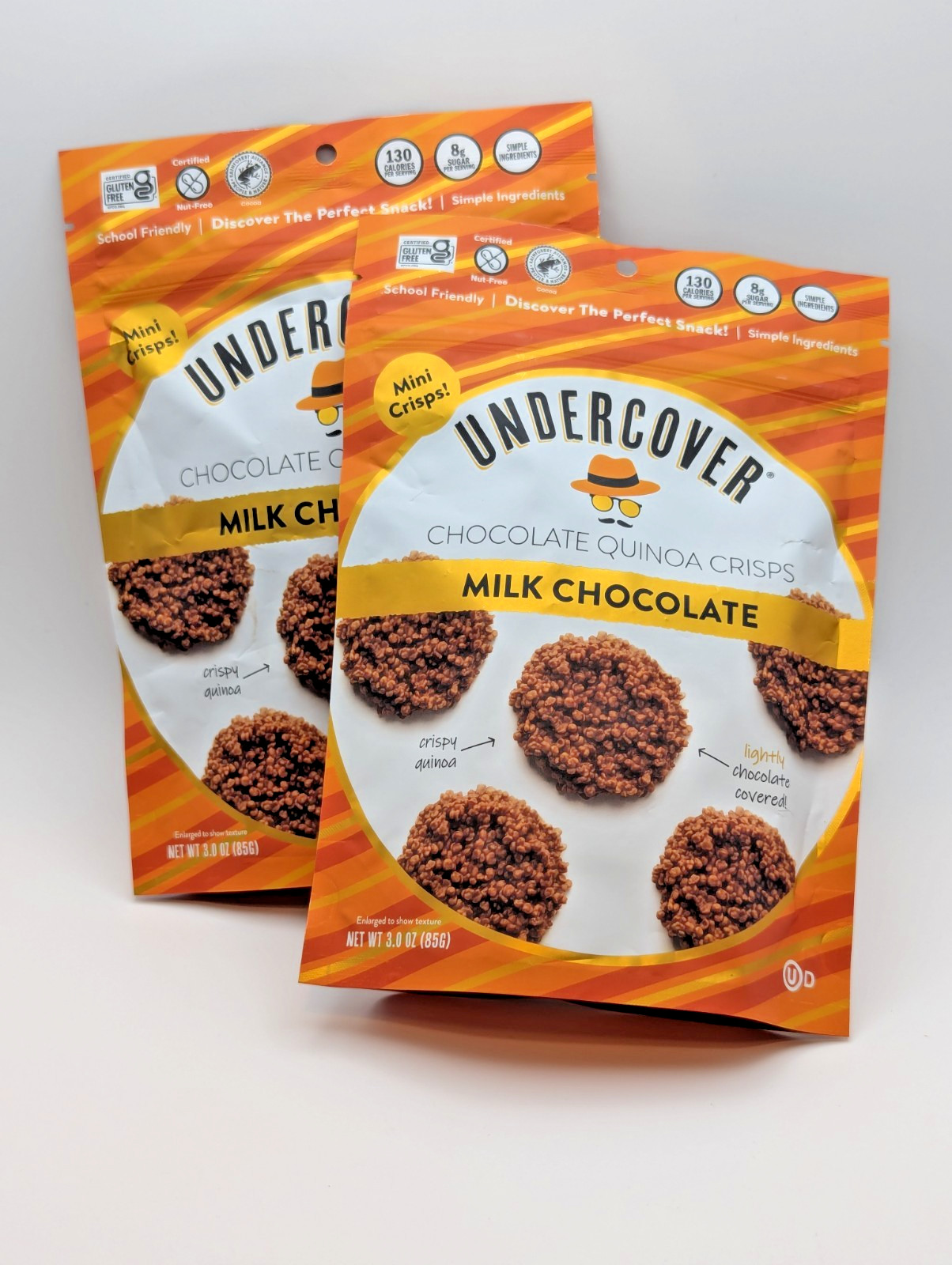Undercover Chocolate Quinoa Crisps Milk Chocolate – 2 Pack (3 oz Each) – New