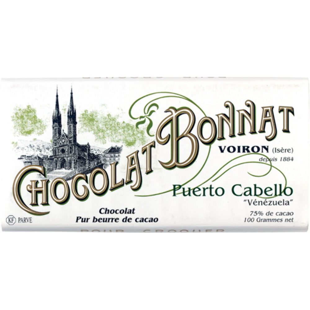 Chocolat Bonnat Puerto Cabello 75% Dark French Chocolate Bar