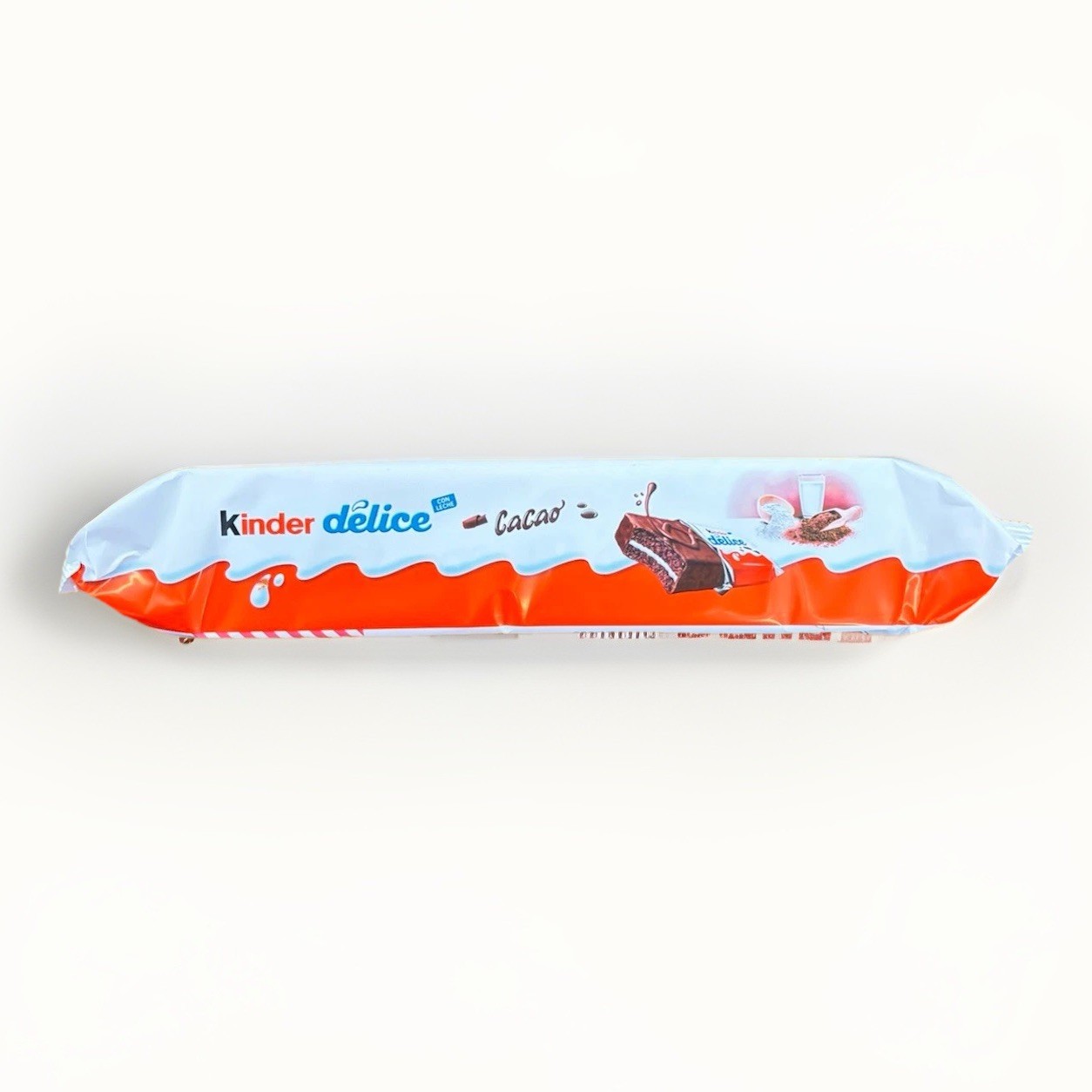 KINDER DELICE (15 Pc)Soft Chocolate Bars with Cocoa and Milk Filling 39g Bars