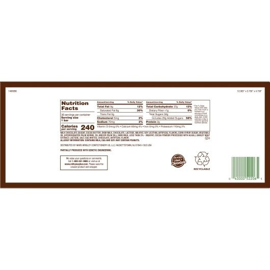 Milky Way Single Chocolate Bar, 1.84 Ounce, 360 Per Case