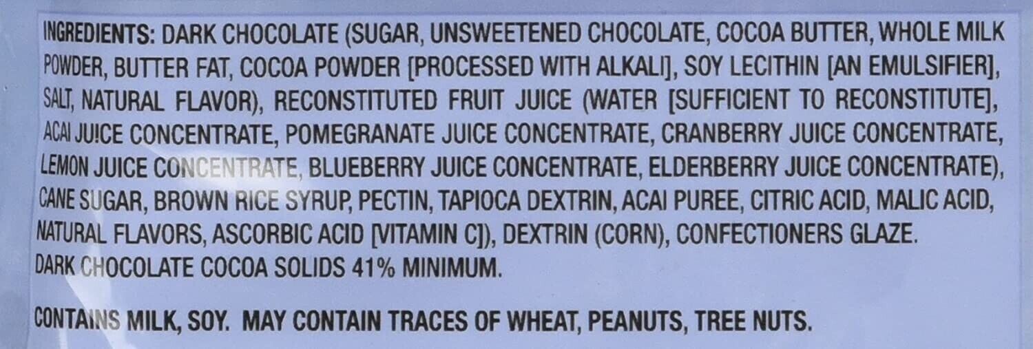 3 Packs Trader Joe’s Dark Chocolate Covered Powerberries 8 oz Each Pack