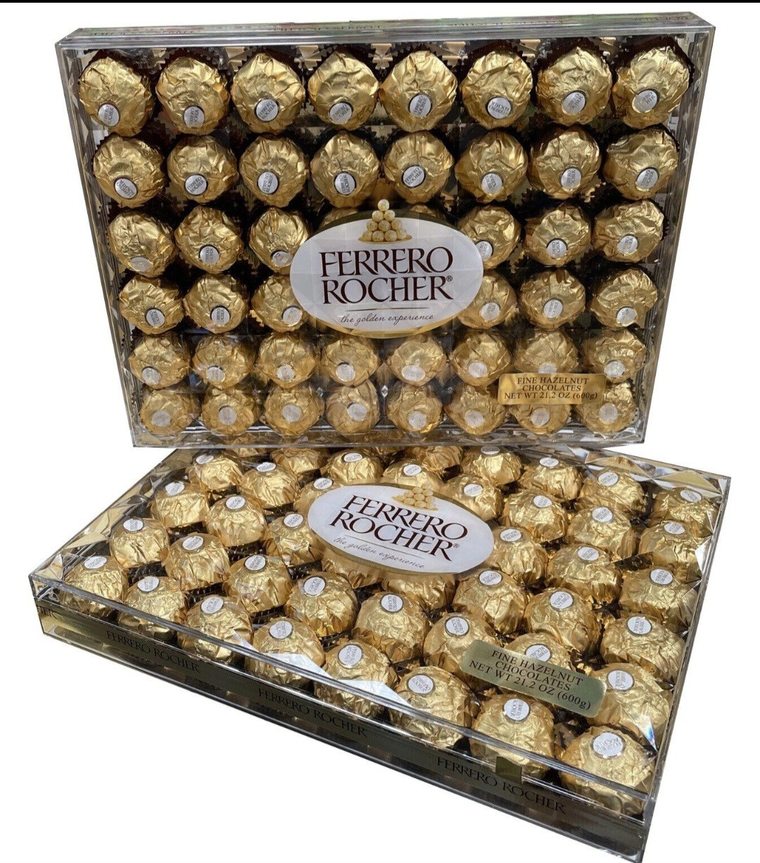 Pack 2 Ferrero Rocher Hazelnut Chocolates – 48 Count Each 96 Pieces Total