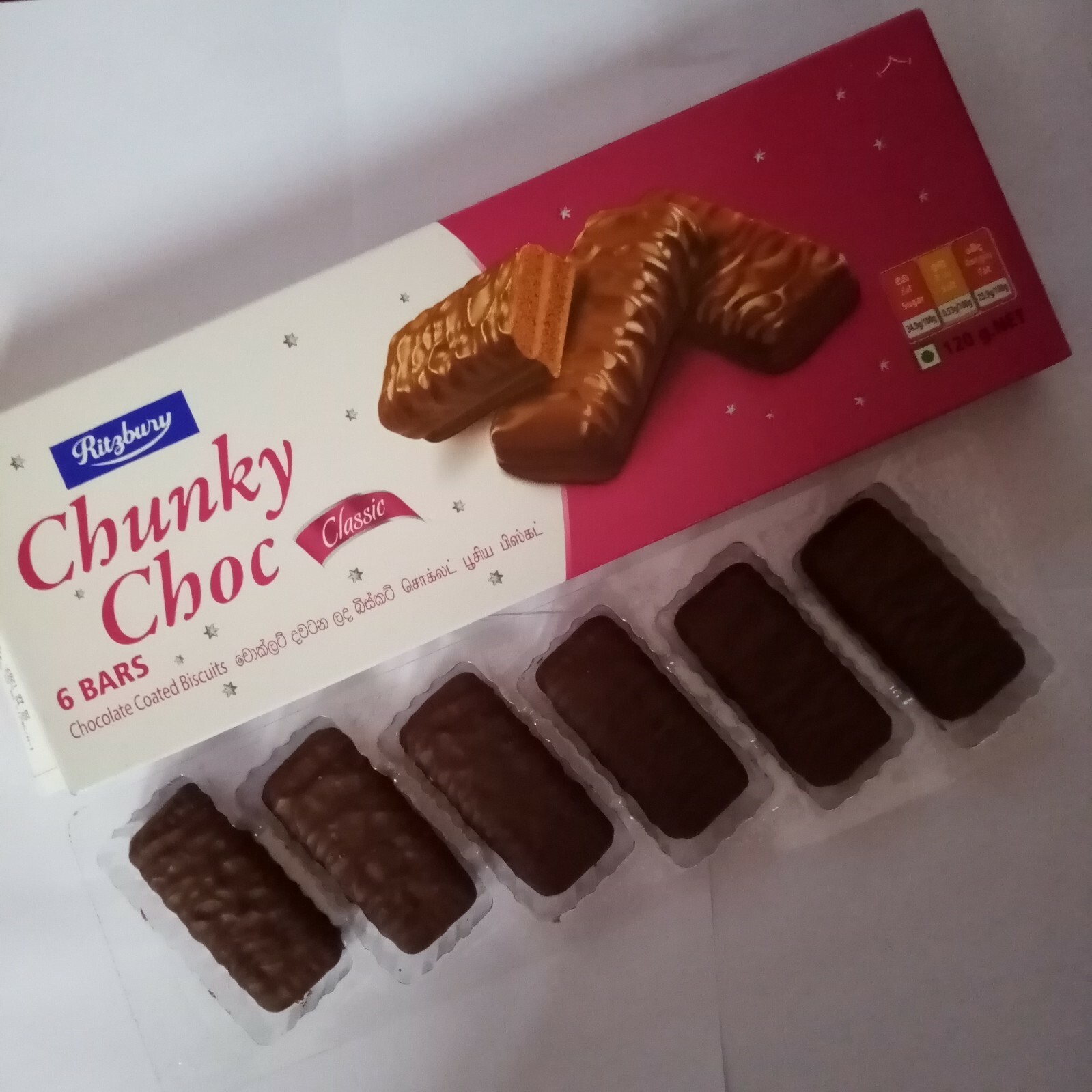 Ritzbury Chunky Choc Chocolate Coated Biscuits Halloween Deco Cake Dessert 120 g