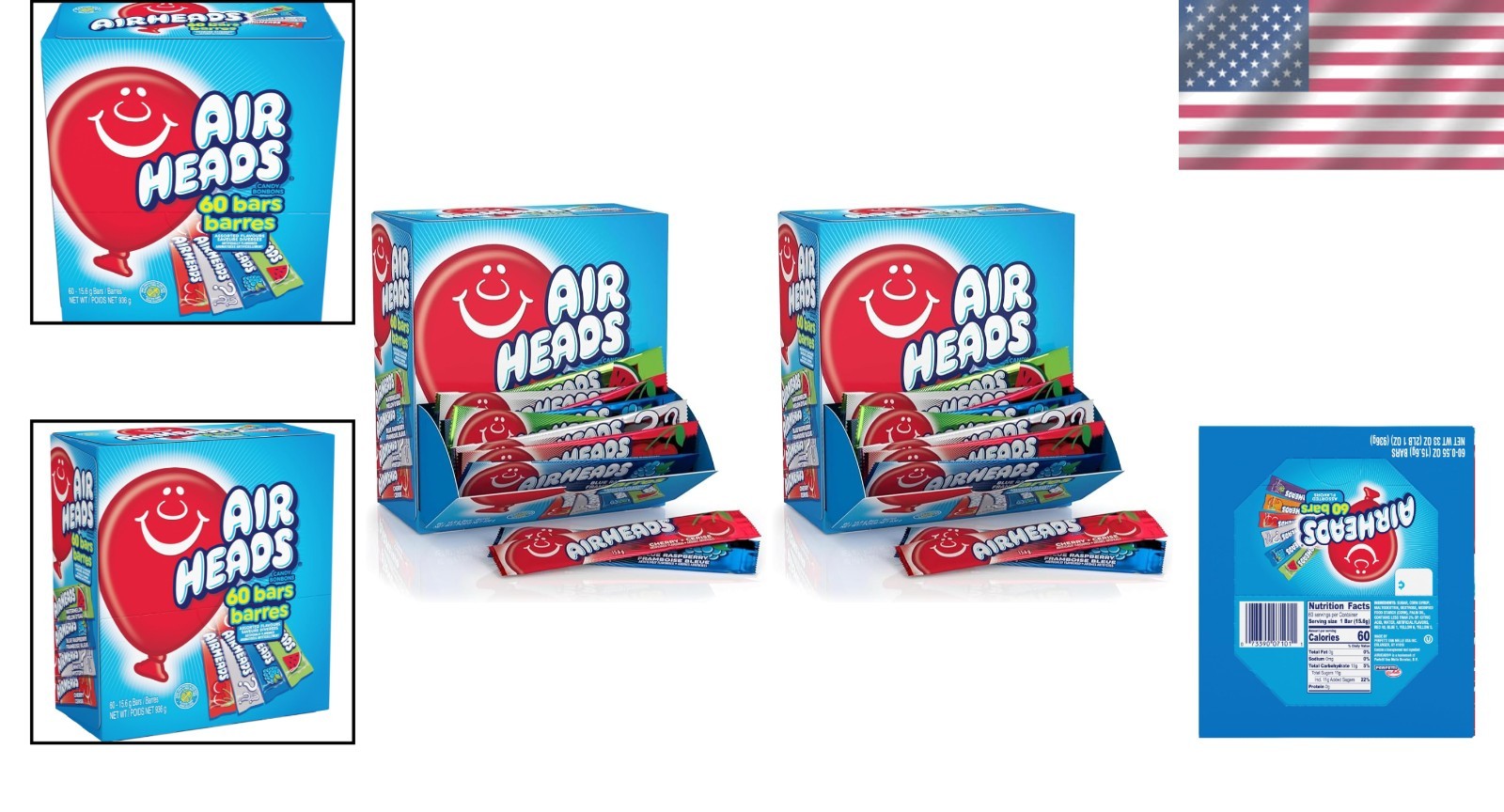 2-Pack of 60-Chewy Fruit Taffy Candies – Allergy-Free & Perfect for Events