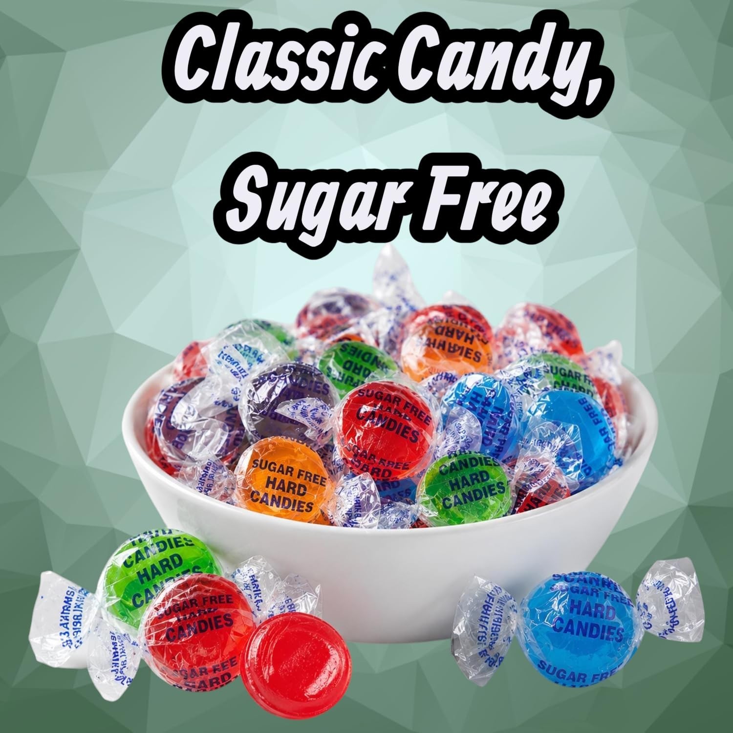 Sugar Free Gourmet Hard Candy – Assorted Fruit Flavors, Keto Friendly, 1.5 lbs,