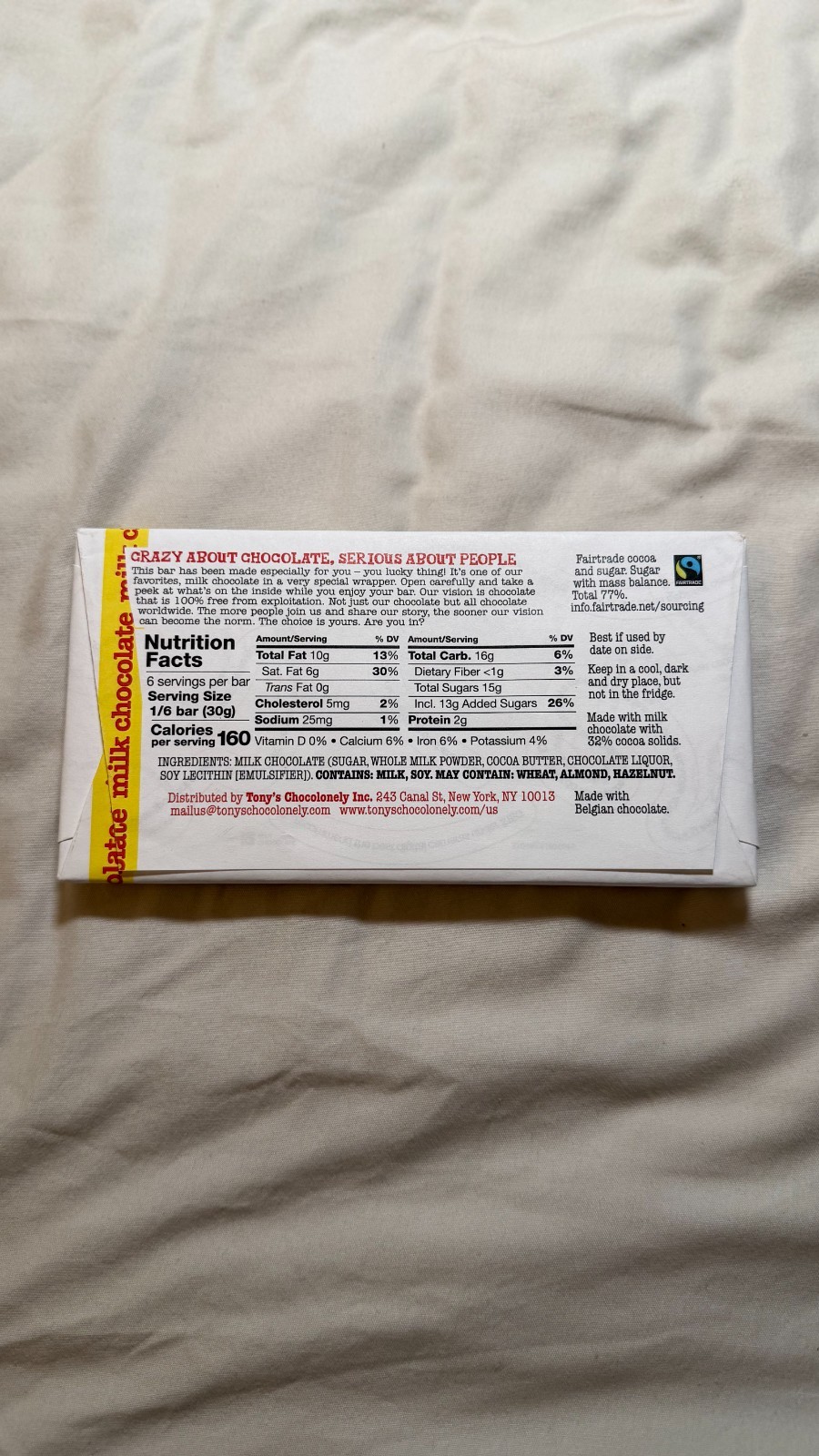 Google Search Bar Tony’s Chocolonely Collab LIMITED EDITION (Exp 2027)
