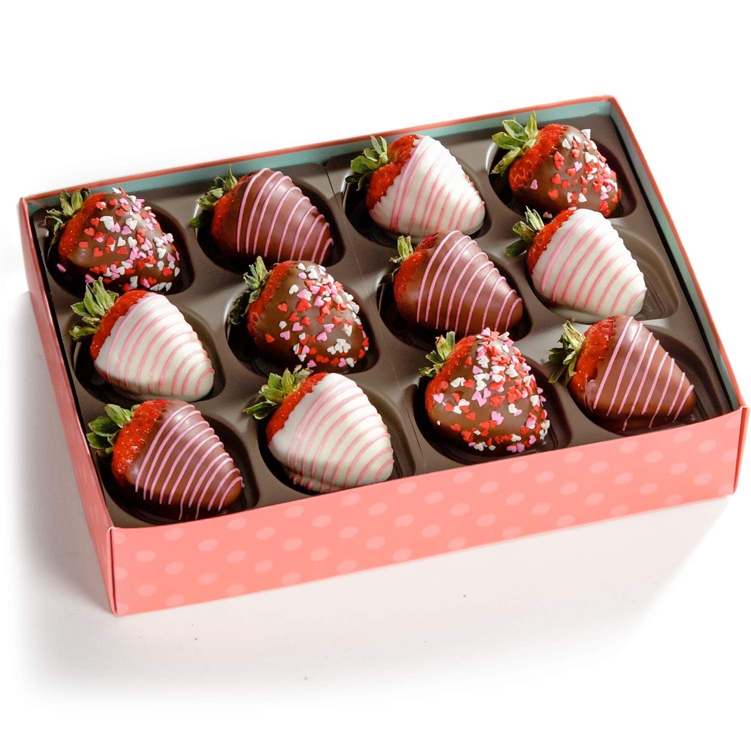Gourmet Chocolate Dipped Strawberry Gift Box – 12 Love Berries for Any Occasion