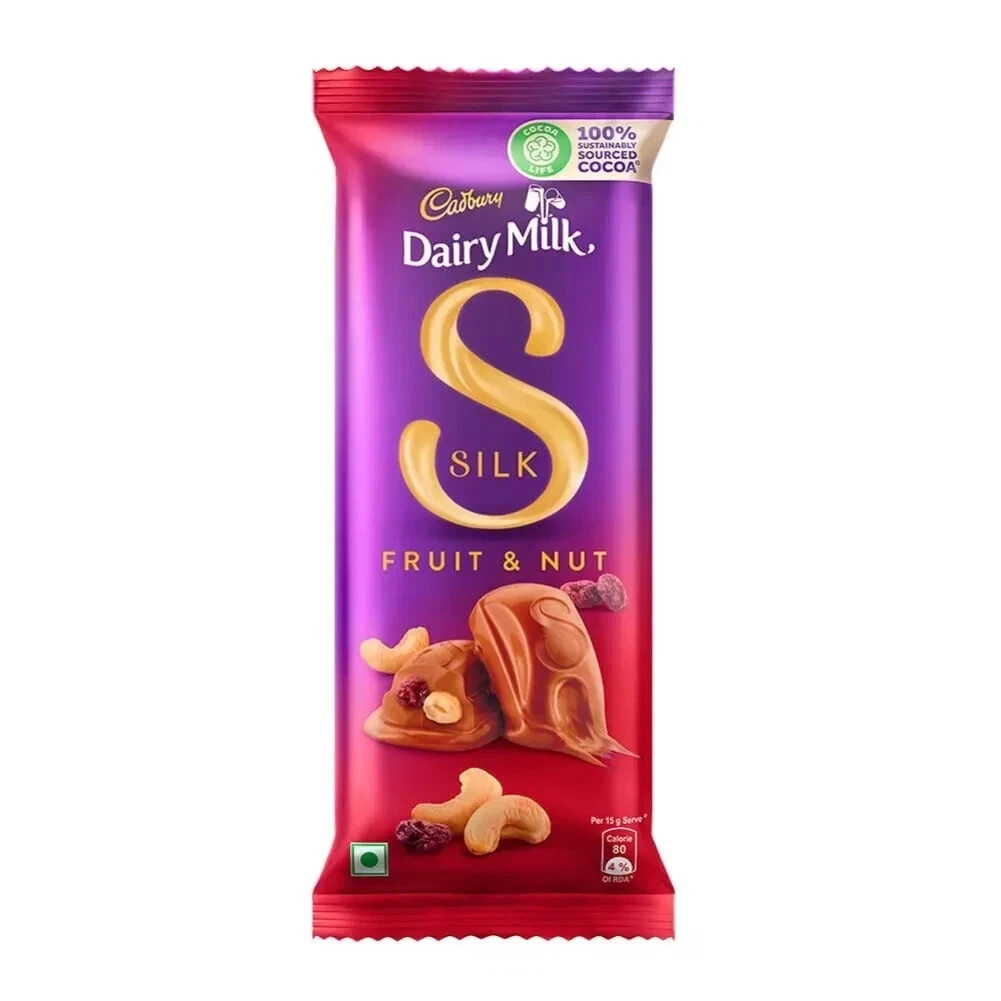 Cadbury Dairy Milk Silk Fruit and Nut Chocolate Bar, Free Shipping World Wide