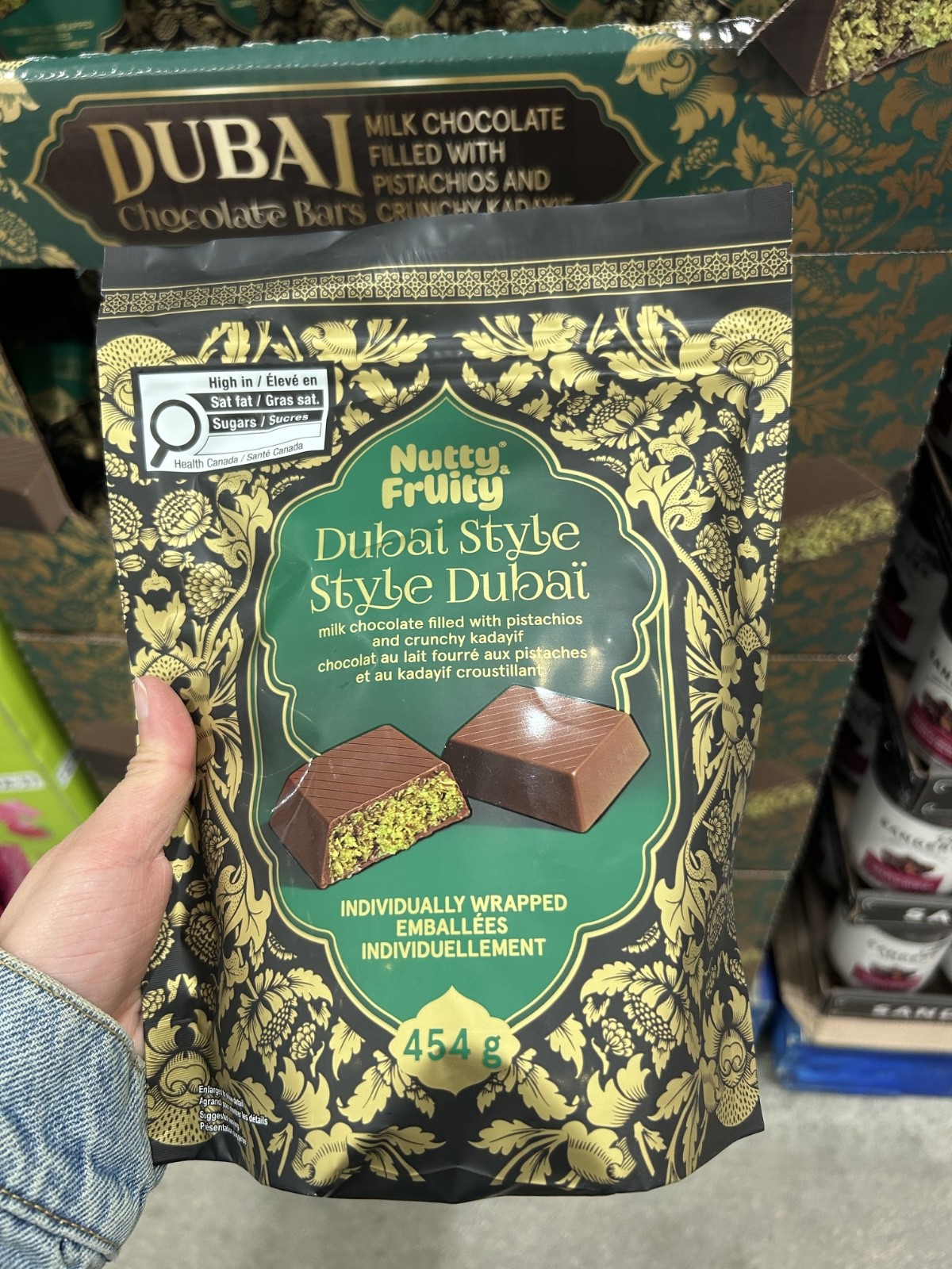Nutty & Fruity Dubai Style Chocolate Bars 454g