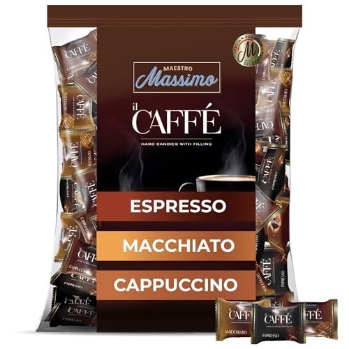 Assorted Coffee Candy – 2.2 lb Bulk Bag, Espresso, Macchiato, Cappuccino Flavors