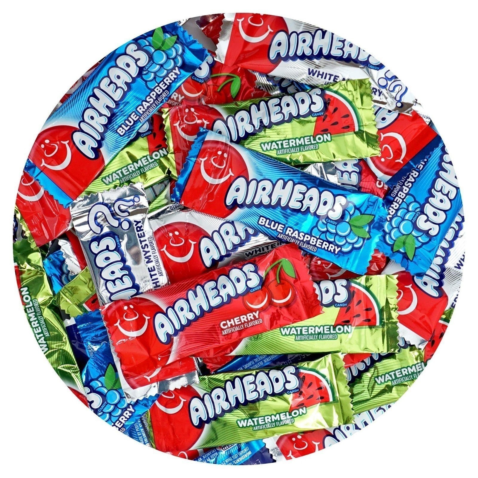 Airheads Candy Mini Bars, Assorted Flavors, 2 Pounds (Approx. 70 Pieces)…