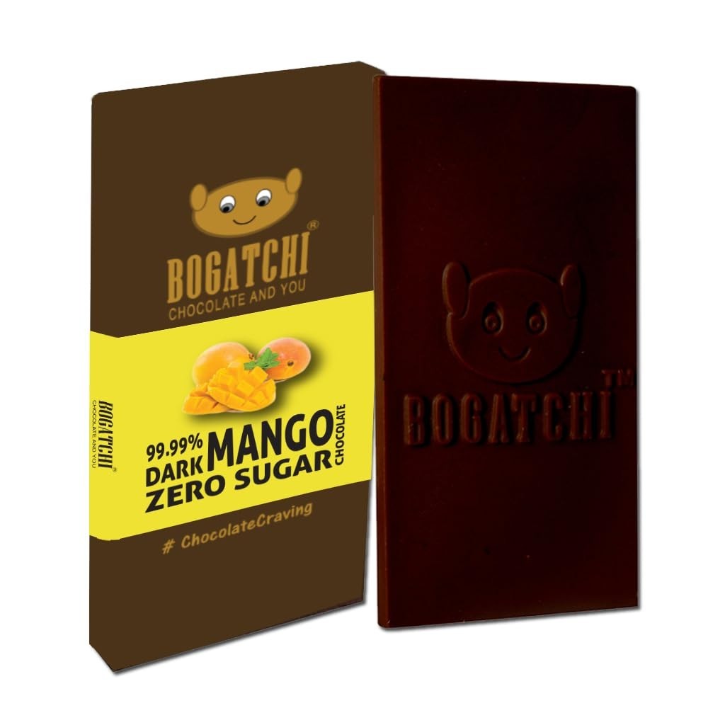 BOGATCHI 99% Dark Chocolate Bar 60g –Mango