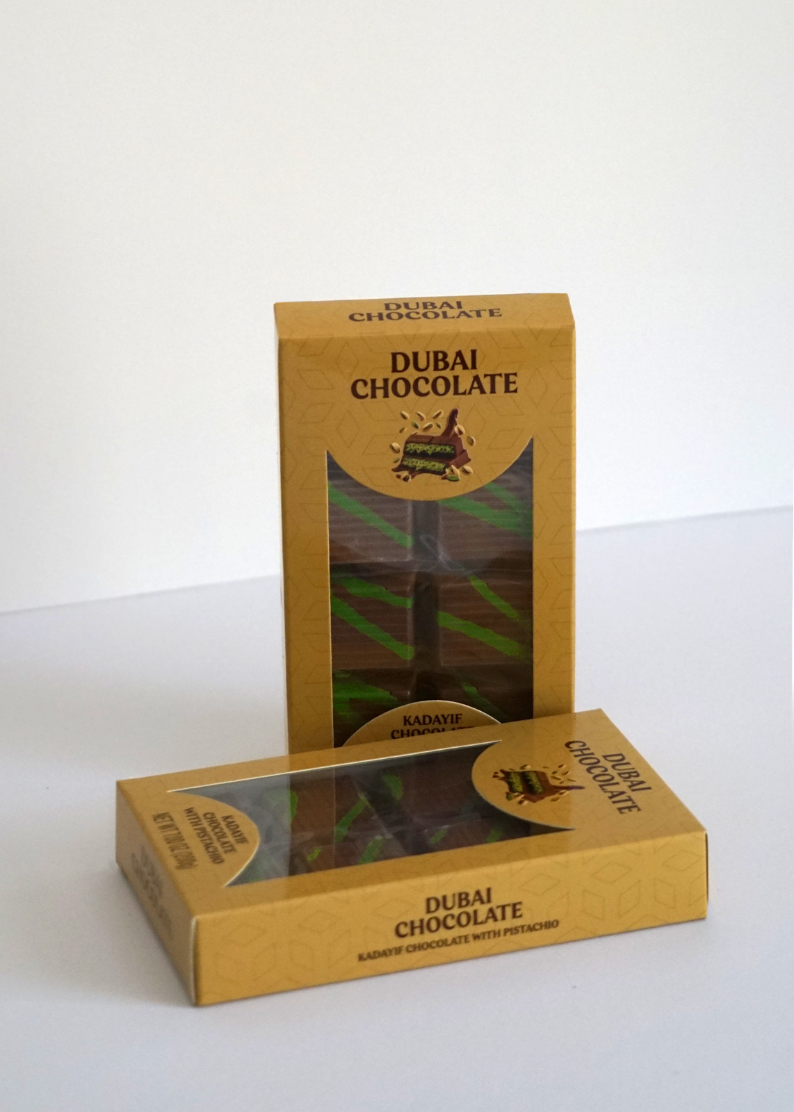 Dubai Chocolate – Kadayıf Milk Chocolate with Pistachio, 7oz (200g) **VIRAL**