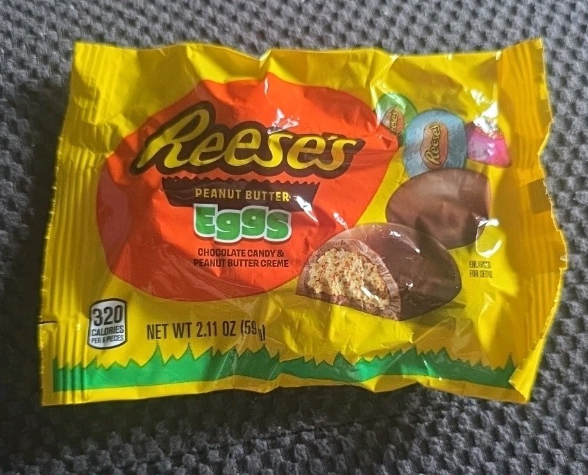 1 Pack Of 6 Reeses Egg Candy Peanut Butter