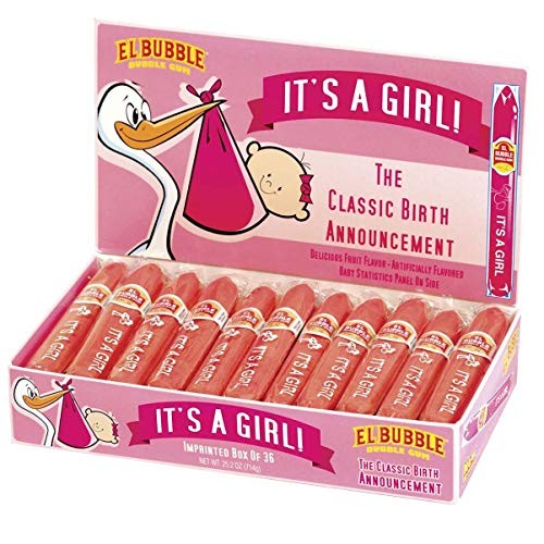 Its A Girl Bubble Gum Cigars 36ct Box