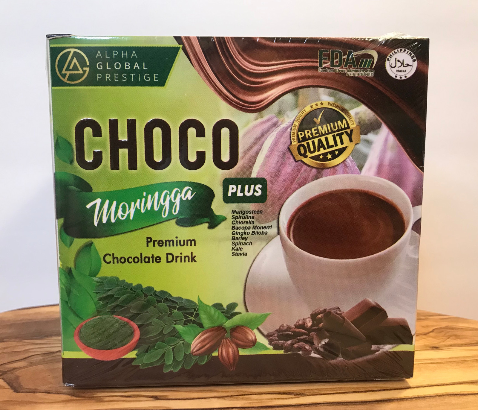 1 Box Choco Moringga Plus Premium Chocolate Drink