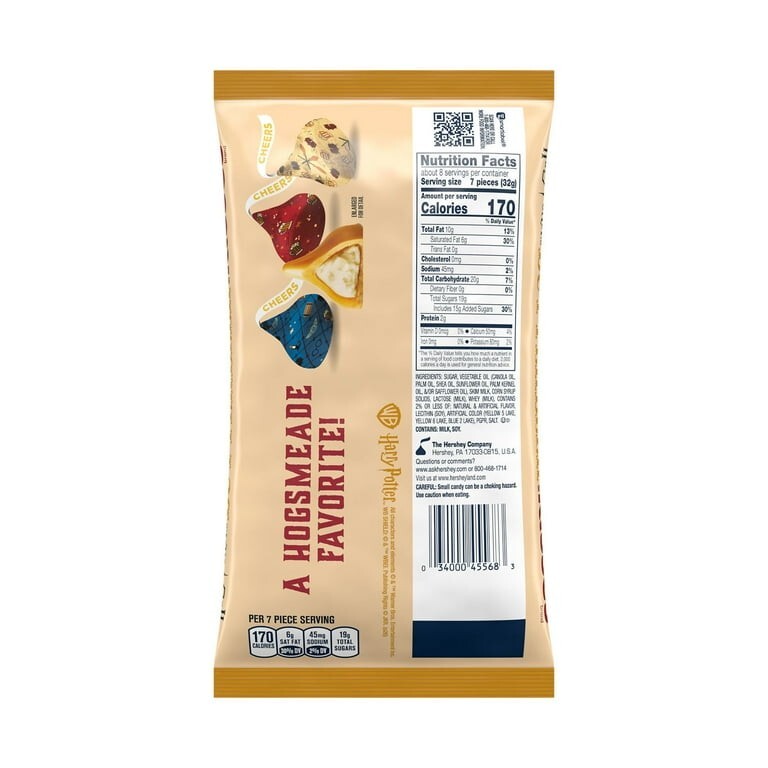 Hershey’s Kisses 9 oz. Harry Potter BUTTERBEER Creme Gold Chocolate BB 11/2025