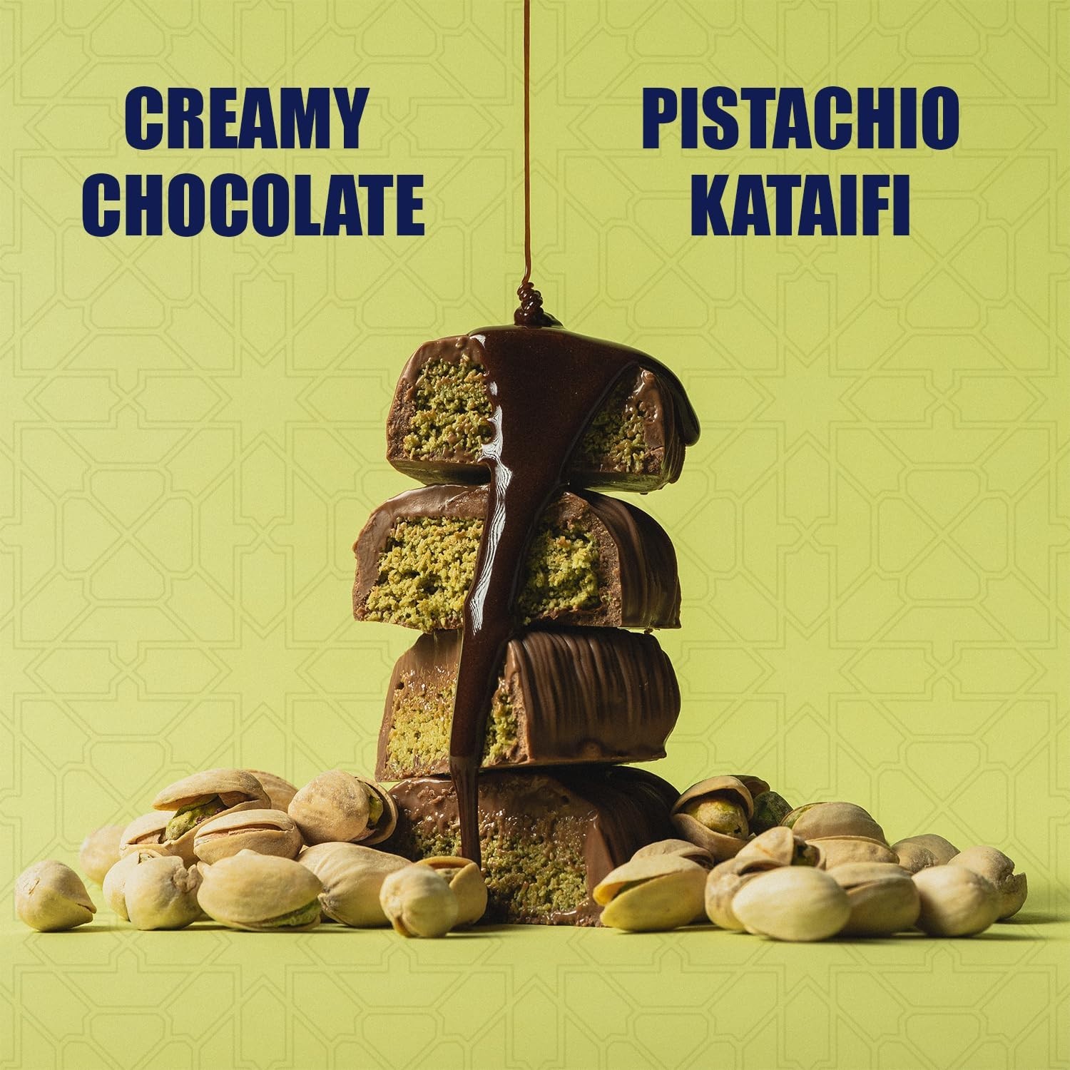 Indulge in Lovetta Dubai Pistachio Knafeh Chocolate Bars – 4 Indulgent Pieces
