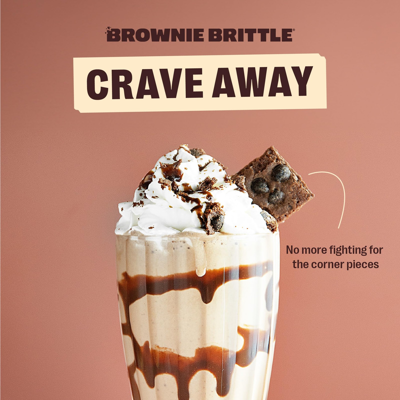 Brownie Brittle – Variety Pack Thin and Crispy Sweet 5 Ounce (Pack of 6)