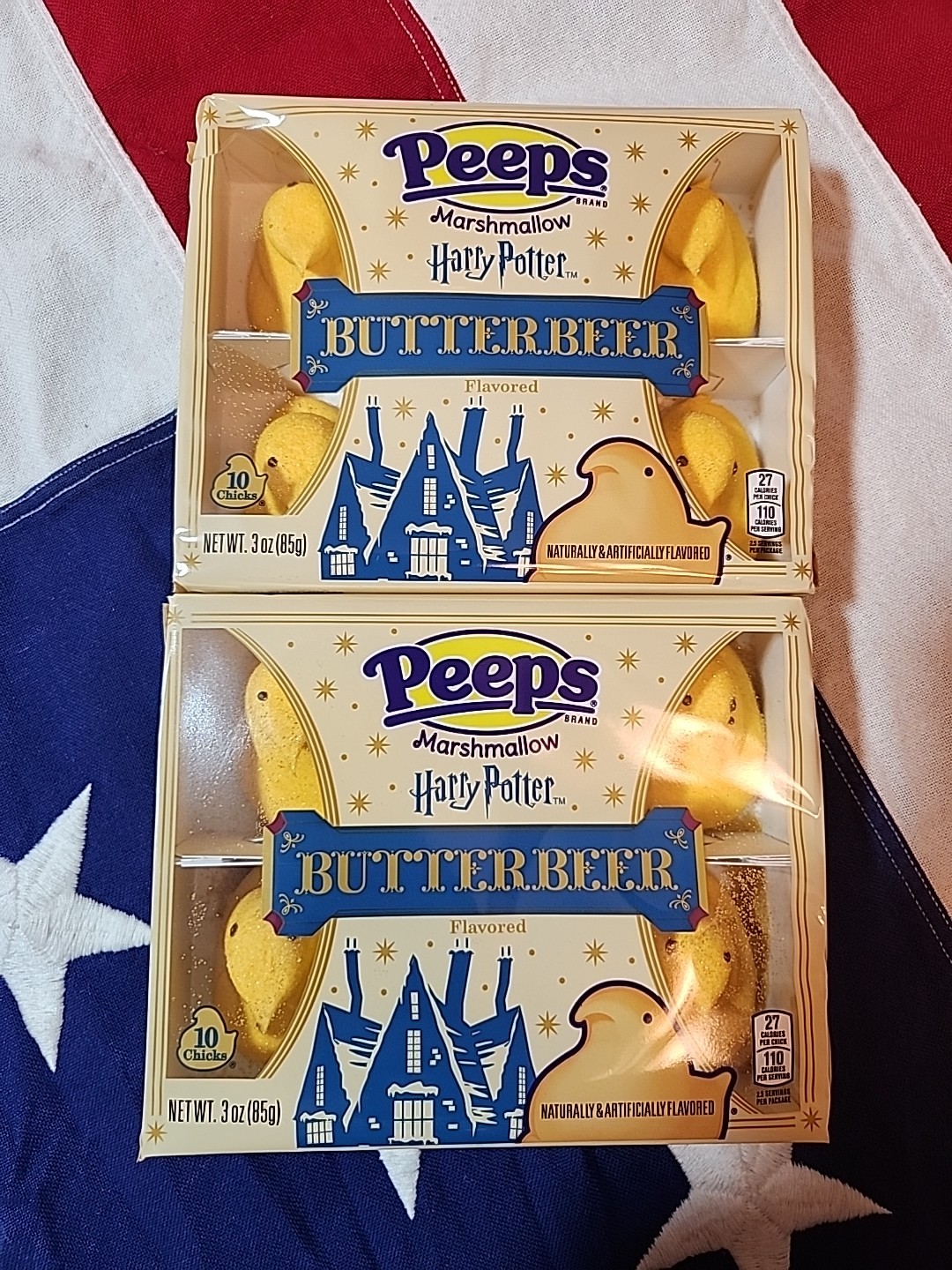2 Pks 3oz/10ct per Box Easter PEEPS Harry Potter Butterbeer Chicks Fun Candy 20