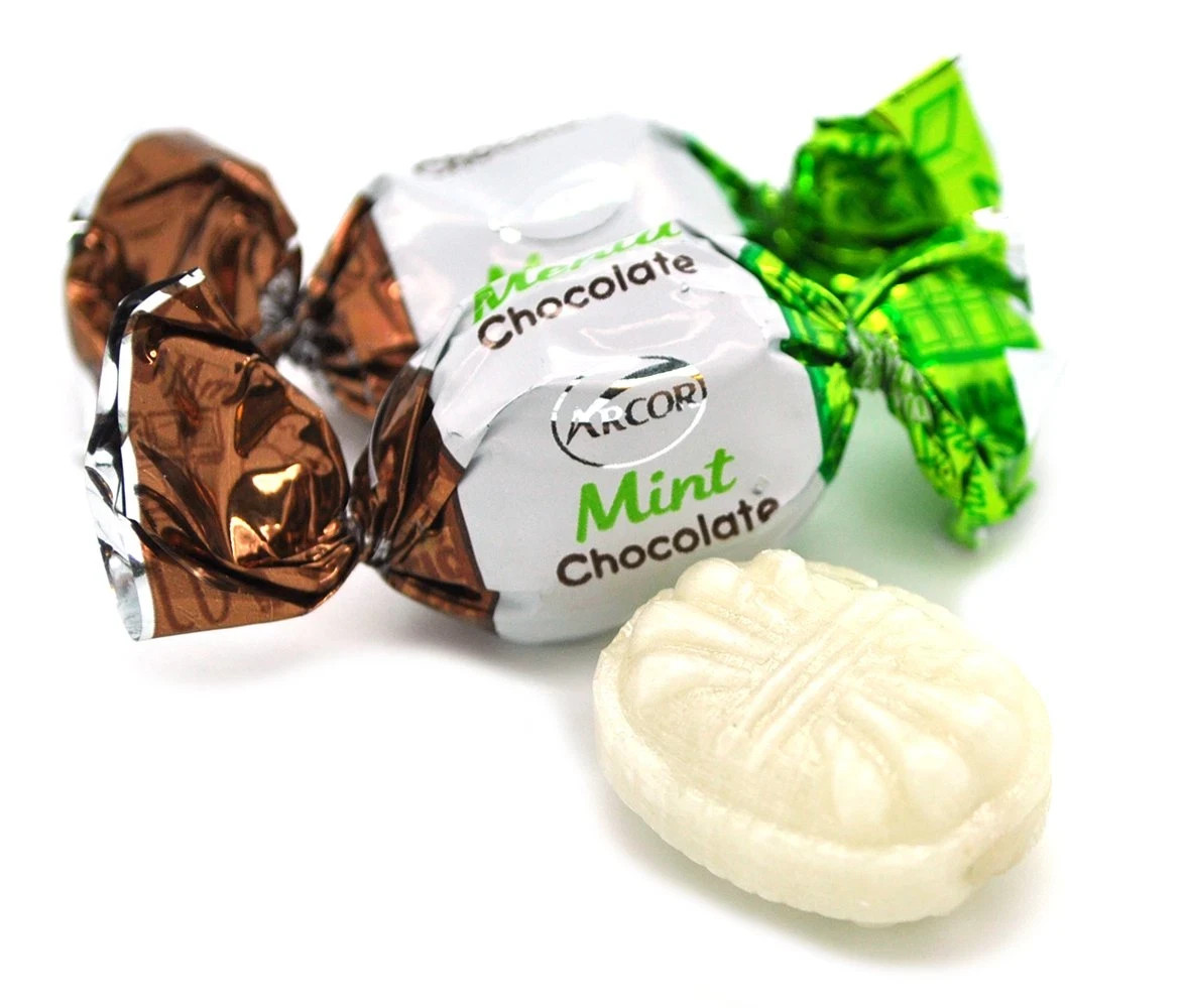 Arcor Chocolate Filled Mints, Individually Wrapped, Bulk Hard Candy (5 Pounds)