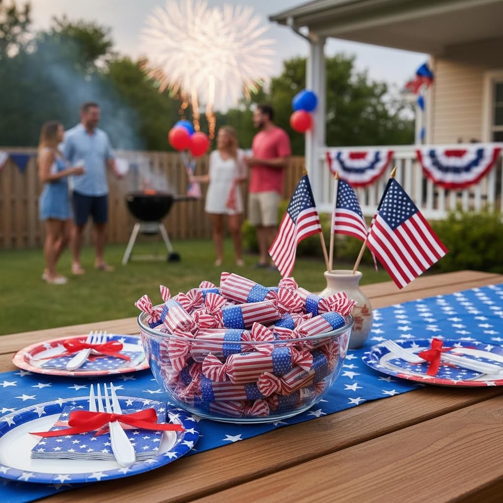 Candy Retailer American Flag – – For 4Th Of – Red White And – 2
