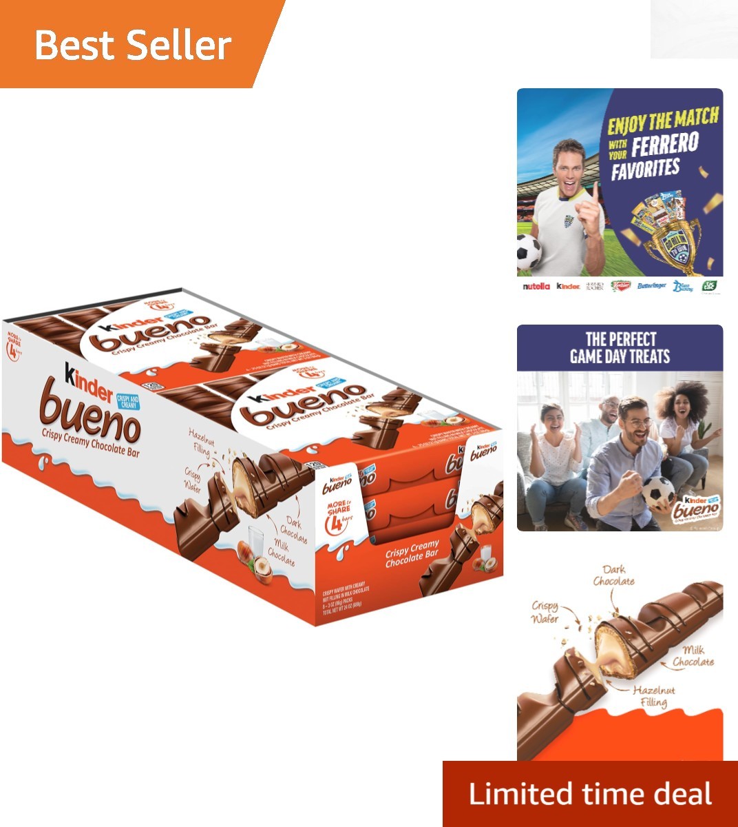 Luxurious Kinder Bueno Hazelnut & Milk Chocolate: Perfect for Gifting & Sharing