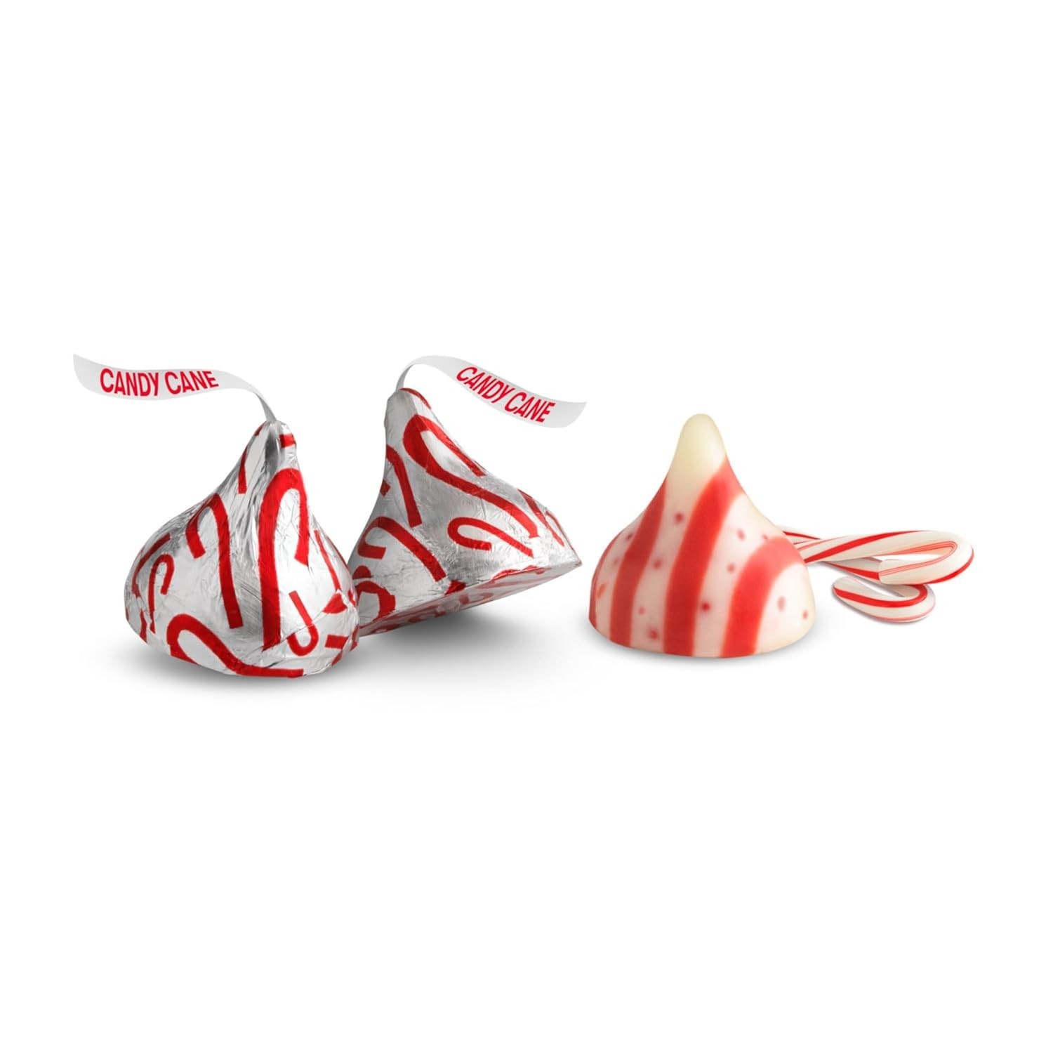 HERSHEY S KISSES Candy Cane Flavored Candies 34.88 oz Bulk Holiday Treats