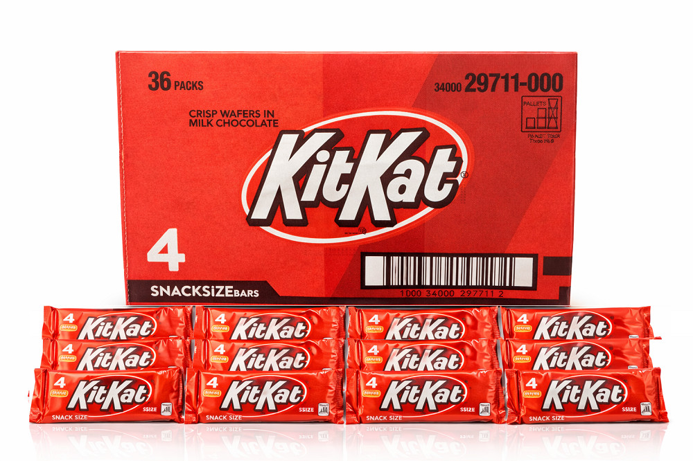 12 Pack KitKat Milk Chocolate Wafer Snack Size, Candy Bars, .49 oz (4 Count) 48