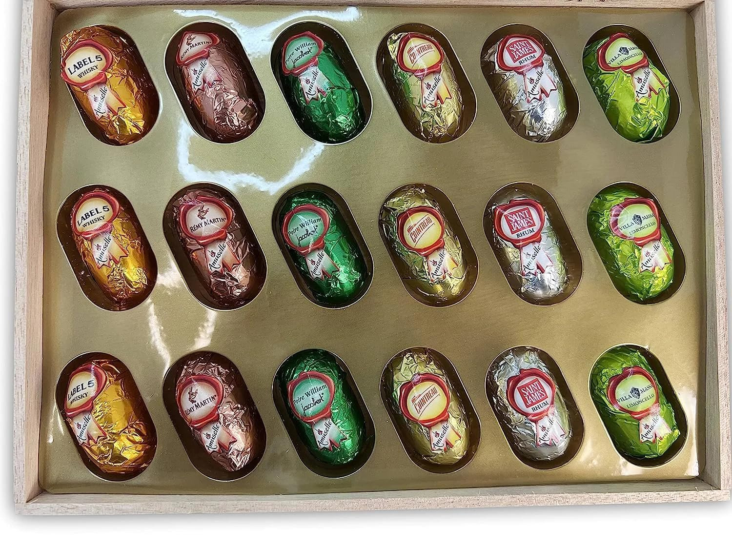 Andy Anand European Liqueur Flavored Dark Chocolate Bottles, Assortment of Premi