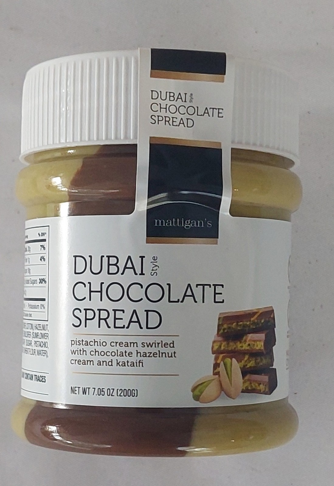 Mattigan’s Dubai Style Chocolate Spread, Pistachio Cream with Kataifi & Hazelnut