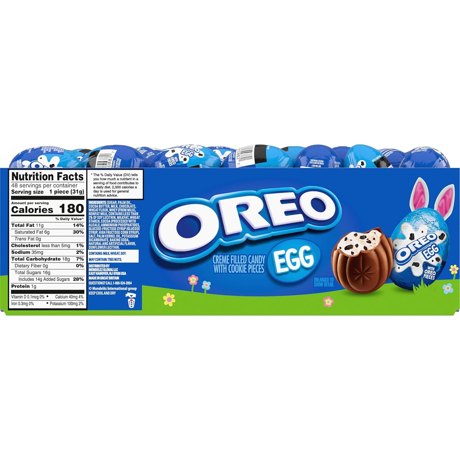 OREO Creme Filled Chocolate Easter Eggs 48 Count 1.09oz Bulk Candy Pack