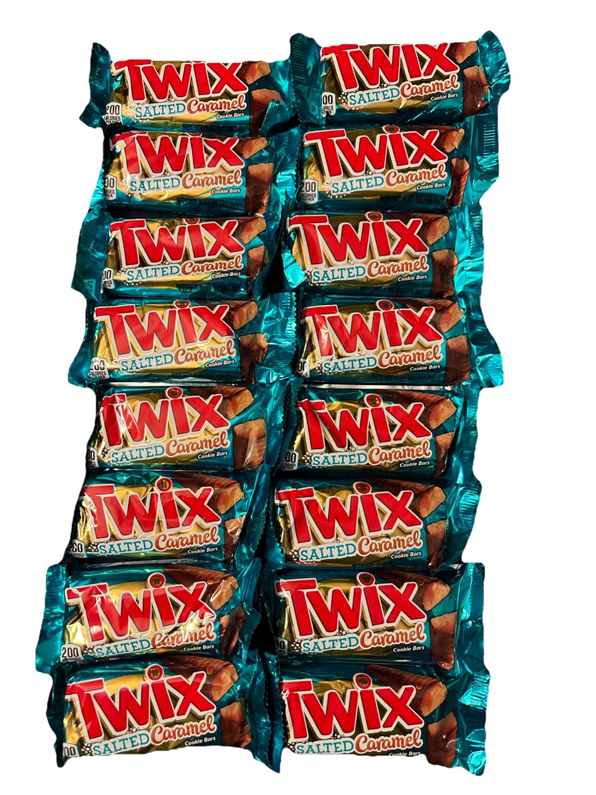 (16)pk Packs Twix Salted Caramel Creamy Milk Chocolate | 1.41oz Per, BB 07/26