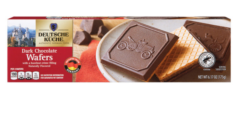 Aldi German Deutsche Küche Dark Chocolate Covered Wafers
