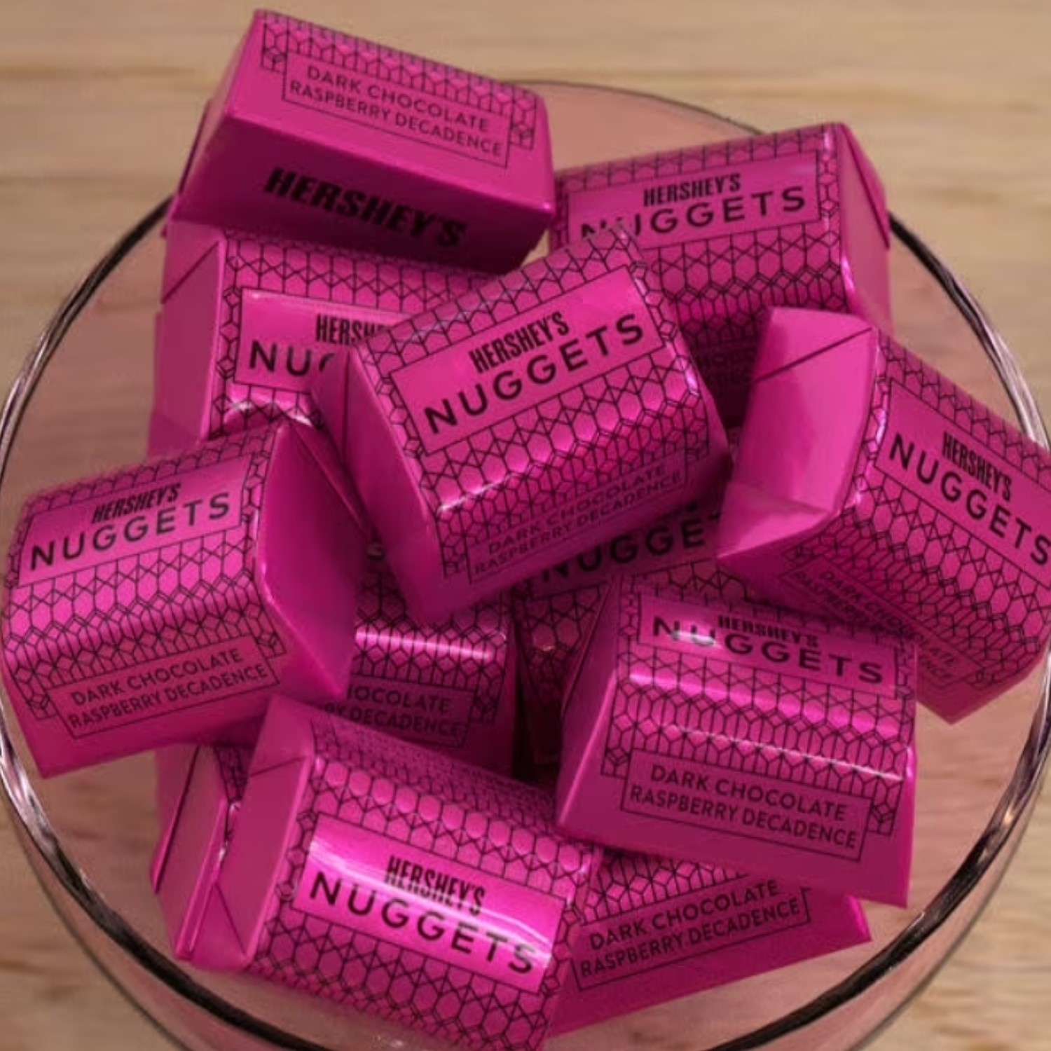 HERSHEY’S CHOCOLATE NUGGETS DARK RASPBERRY DECADENCE, IN POUNDS BAG BULK VALUE!!