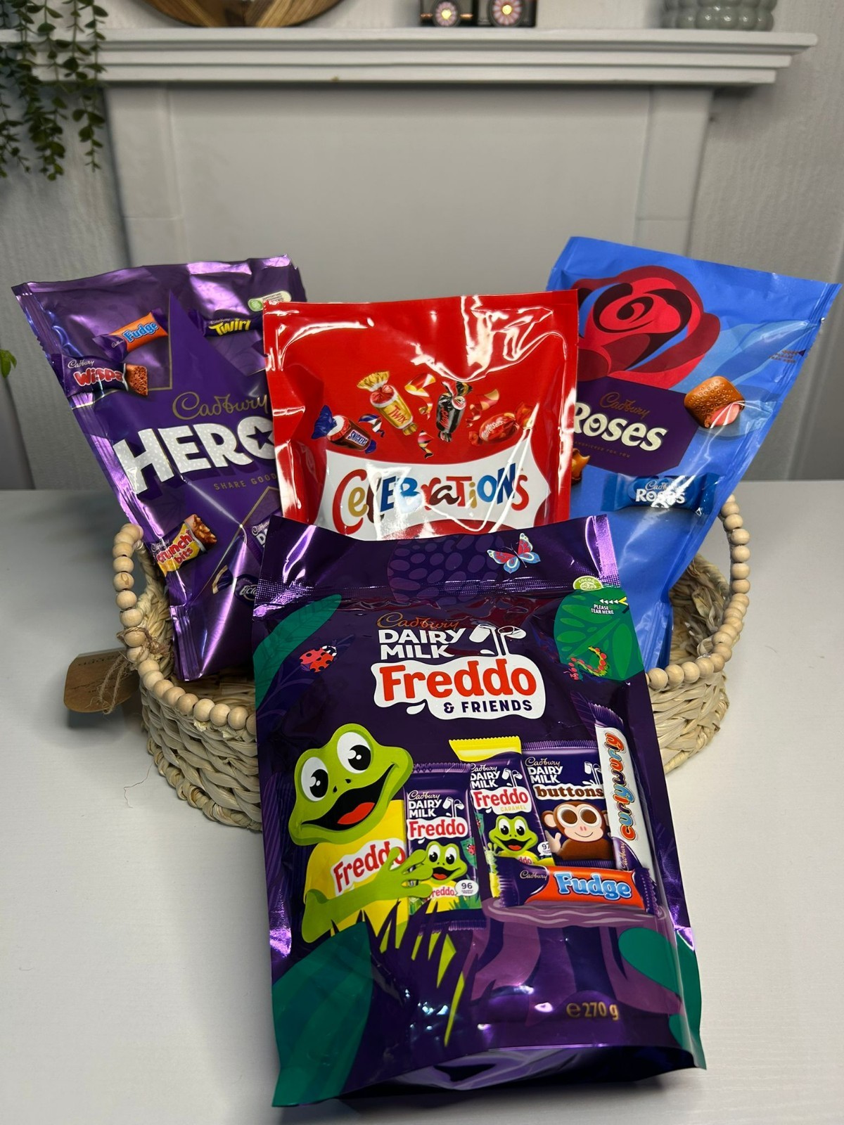 Christmas Chocolate Bundle – Celebrations, Cadbury Heroes, Freddo & Roses