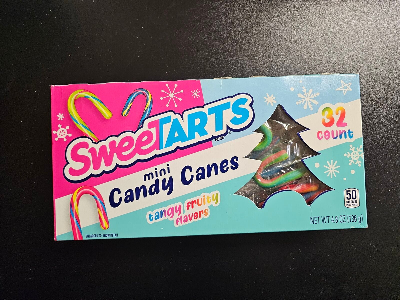 SweeTARTS Mini Candy Canes 32 Count Tangy Fruity Flavors NEW Sealed